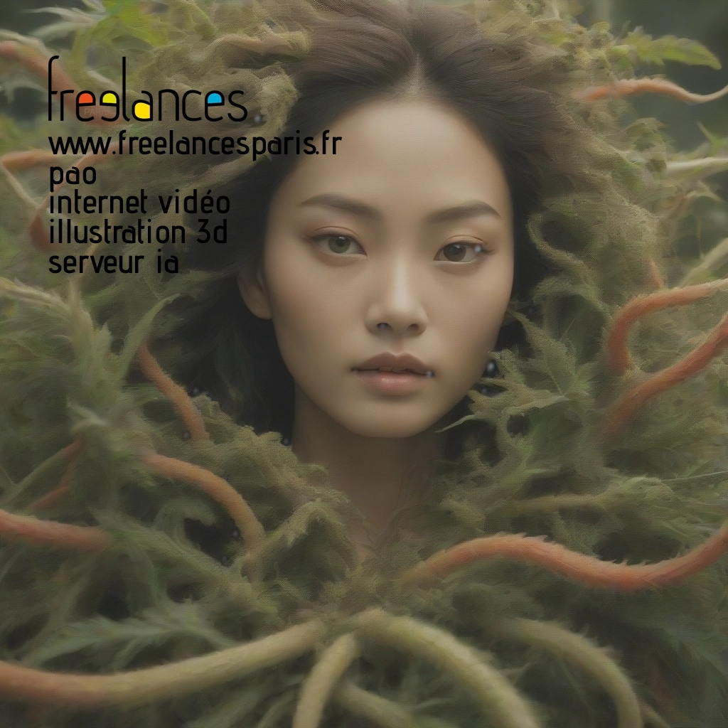 Pao mise en page internet vidéo illustration 3d serveur IA générative AI freelance paris studio de création magazines b1brg6h0